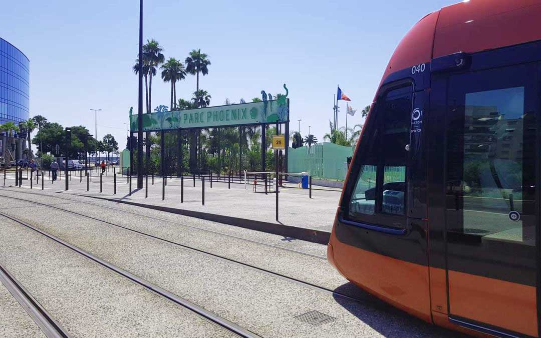 Entrance from Tram